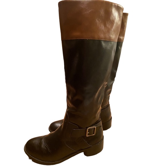 Arizona Jean Company (8.5M) Women’s Riding Boots Black and Brown Knee High - Picture 4 of 8